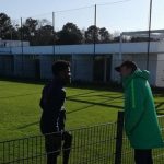 Rohr visits Maja, Samuel Kalu in training