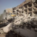 Rubbles of the former Dubar Hotel, Kaduna