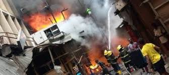 Traders count losses as fire guts 7 plazas at Balogun Market