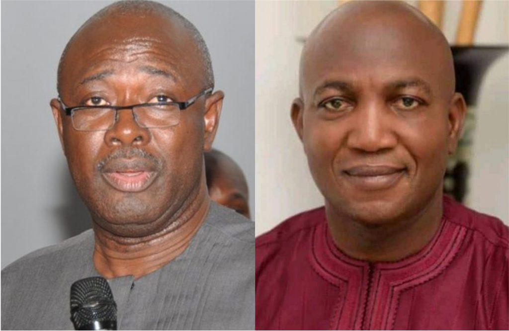 Heineken Lokpobiri (left), David Lyon (right)