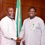 Ayo Ademokoya (left), Femi Adesina (right)