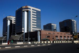 FILE PHOTO: Nigeria National Petroleum Corporation (NNPC) headquarters are seen in Abuja