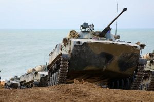Russia conducts large-scale military exercise on Ukrainian border