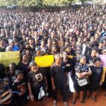 Catholics protesting in Awka