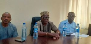 Chief Ekwegbalu, Barr Udechukwu and another executive during the briefing