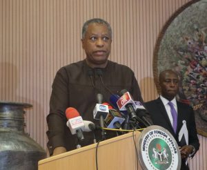 Minister of Foreign Affairs Geoffrey Onyeama