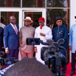Delta State Governor Ifeanyi Okowa speaking at a meeting of South-South Governors’ Forum last week (March 5, 2020)