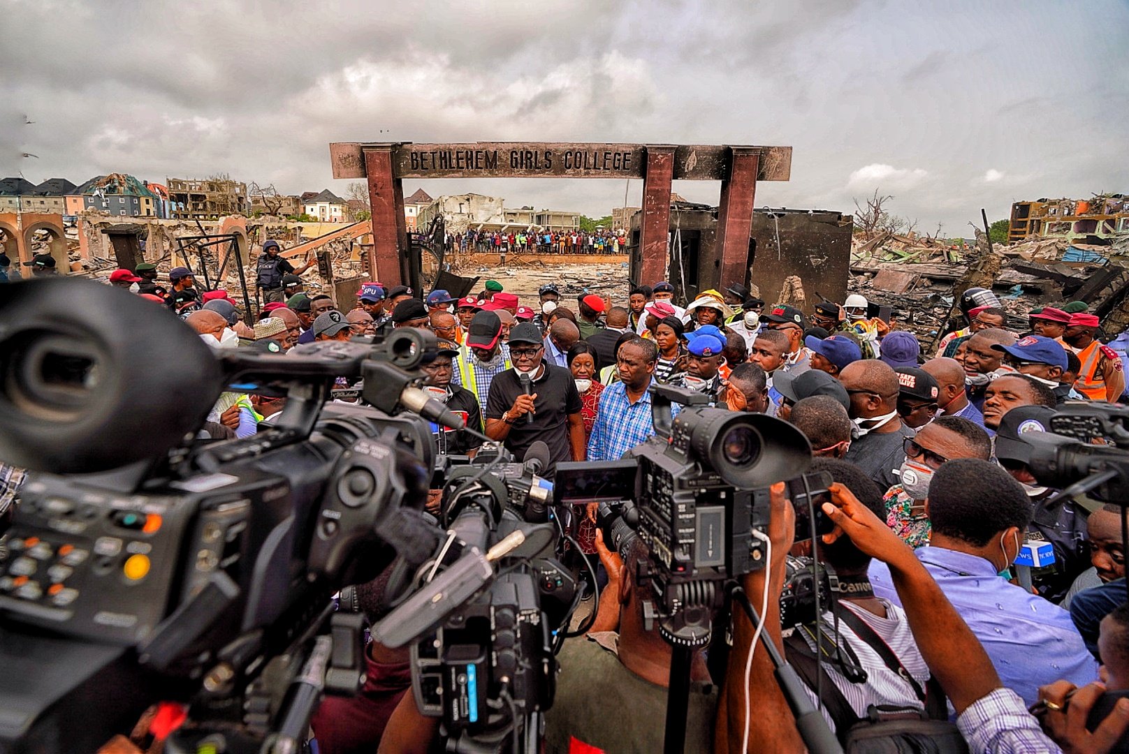 'It's like a war zone', Sanwo-Olu says of Abule-Ado disaster