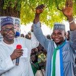 Adam Ahmed Rufai (right) with Kwara State Governor Abdulazeez Abdulrazaq