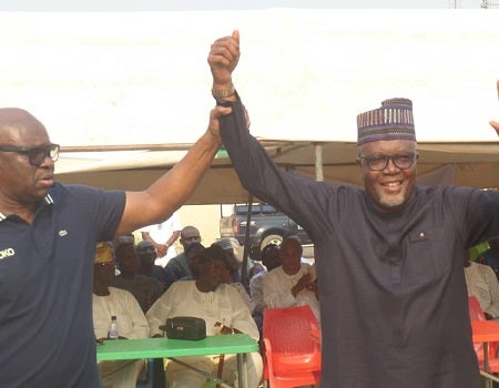 Ayo Fayose (l), Bisi Kolawole (r)