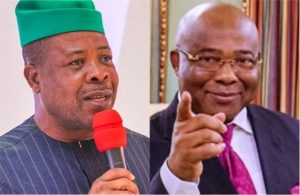 Former Imo Governor Emeka Ihedioha (l), Current Imo Governor Hope Uzodinma (r)