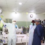Gombe State Governor Muhammadu Inuwa Yahaya inspects COVID-19 isolation and treatment facility