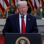 Donald Trump said the US could demand a ‘substantial’ amount of money from China for coronavirus damages. ‘Germany’s looking at things, and we’re looking at things, and we’re talking about a lot more money than Germany’s talking about,’ he said Monday in a briefing