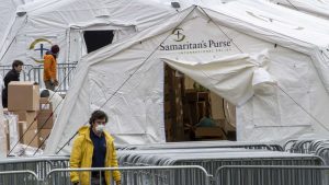 Christian charity Samaritan’s Purse sets up a field hospital in New York’s Central Park