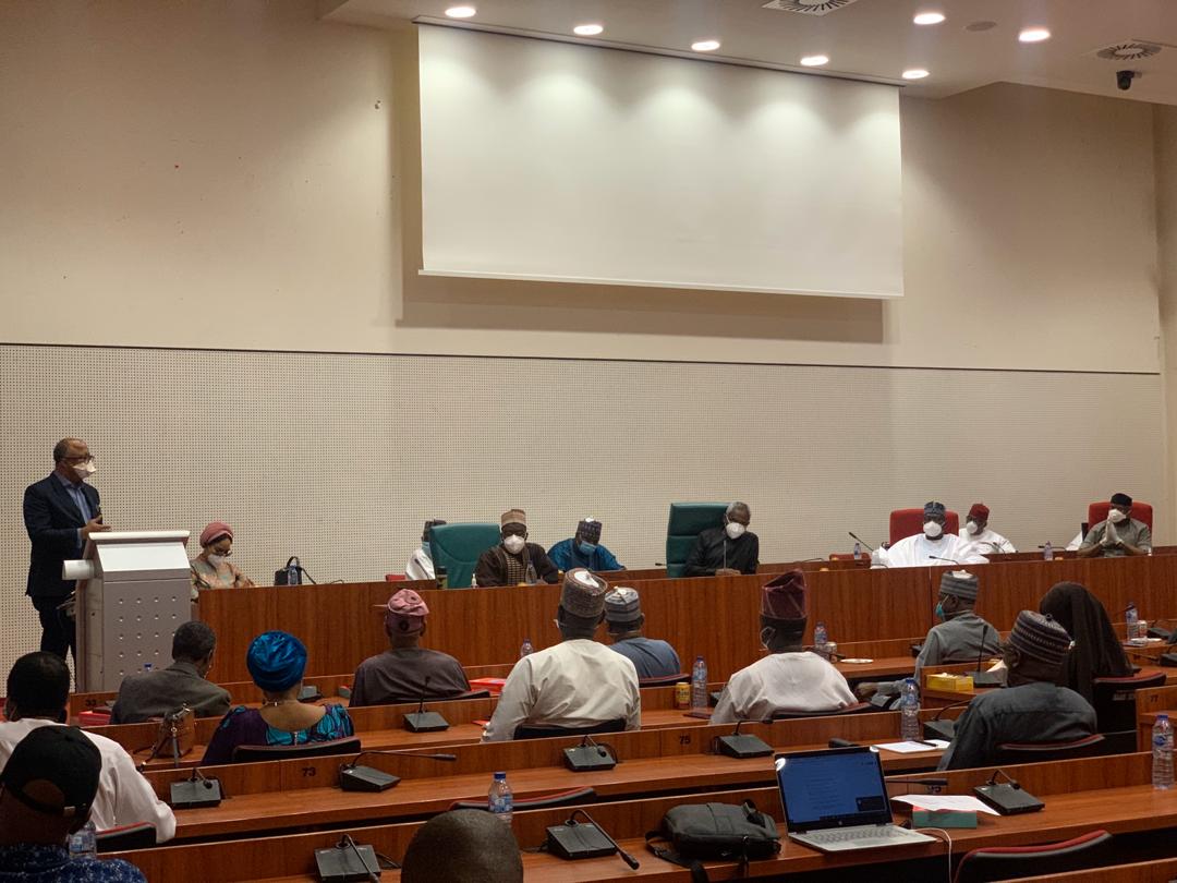 NCDC DG Chikwe Ihekweazu provided updates to the leadership of the Senate on Nigeria’s response activities on Thursday, April 9th in Abuja