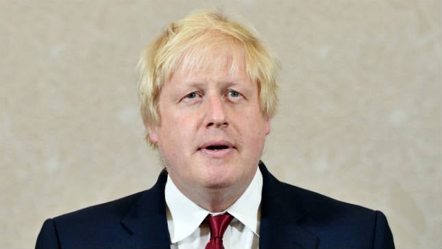 British Prime Minister Boris Johnson