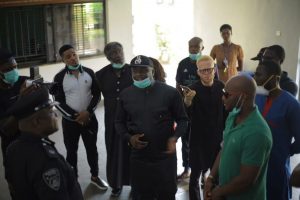 Basement Africa donates table water to the Delta State Police Command