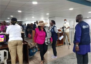 WHO Personnel at Port of Entry at the Murtala Mohammed Airport 1