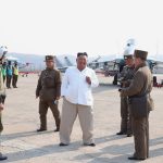 An undated picture released by North Korea’s official Korean Central News Agency on Sunday showed Kim Jong-un inspecting a military plane group.Credit…Korean Central News Agency, via Agence France-Presse — Getty Images