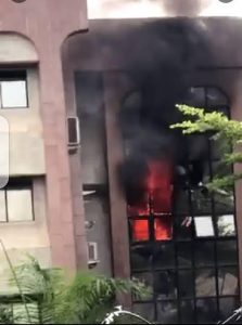 Fire outbreak at NIPOST headquarters in Abuja