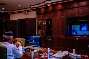 Vice President Yemi Osinbajo speaks at The Platform virtual event on Saturday, May 2, 2020