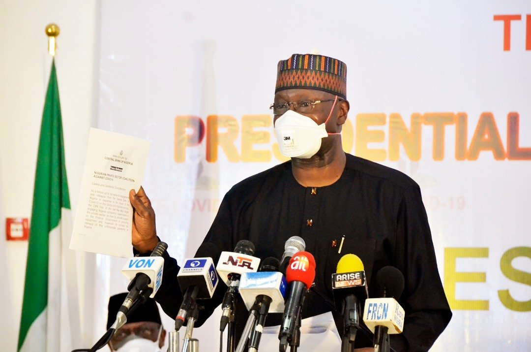 SGF and PTF on COVID-19 Chairman Mr Boss Mustapha