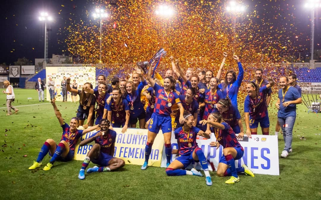 Oshoala wins first league title with Barcelona Femeni