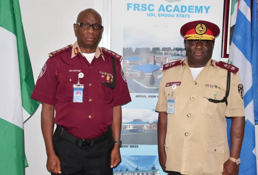FRSC DECORADES CORPS EDUCATION OFFCER PHOTO