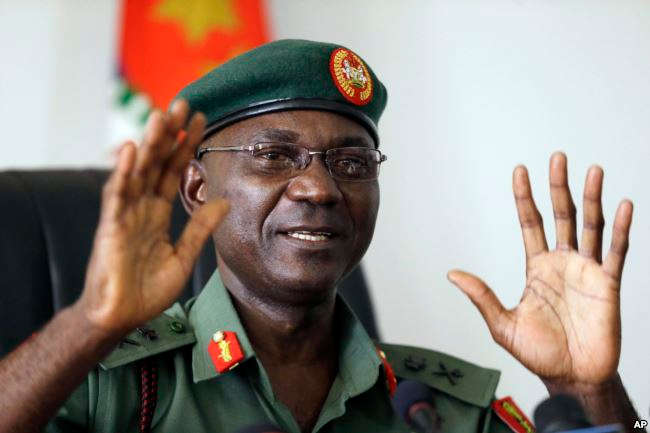 Coordinator, Defence Media Operation, Major-General John Enenche