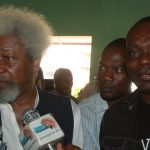 Mazim Uzoatu with Professor Wole Soyinka