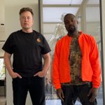 Elon Musk with Kanye West (right)