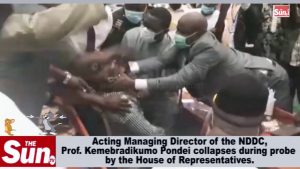 Acting NDDC Chairman collapses during questioning [Video]