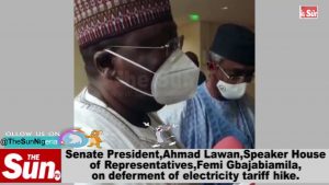 Lawan, Gbajabiamila speak on deferment of electricity tariff hike [Video]