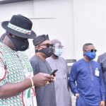 PDP National Chairman Prince Uche Secondus (2nd left)