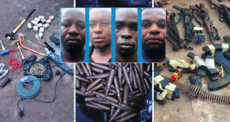 police-arrest-ebonyi-bullion-van-robbery-suspects-recovery-heavy-weapons-charms-cars-others-photos