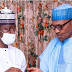 Zamfara State Governor Bello with President Muhammadu Buhari