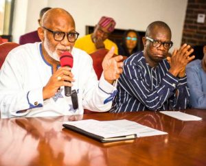 Ondo State Governor Rotimi Akeredolu and Deputy Governor Agboola Ajayi