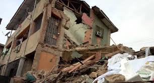 collapsing storey building