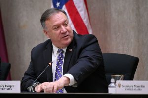 U.S. Secretary of State Pompeo hosts third annual U.S.-Qatar Strategic Dialogue is held at the State Department in Washington