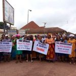 protesting women