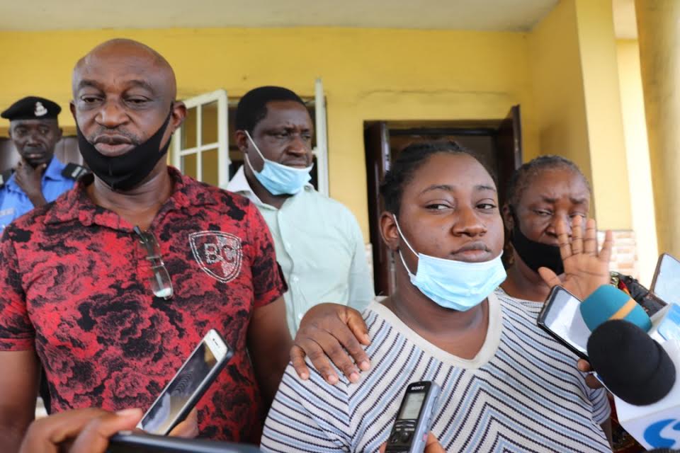 isola Ajayi at the Police Headquarters, Moscow Road, Port Harcourt, Rivers State