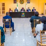 Lagos State Governor Babajide Sanwo-Olu inaugurated an 8-man Judicial Panel of Inquiry and Restitution which will receive and investigate complaints of police brutality in Lagos (Monday, October 19, 2020)