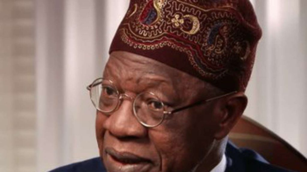 Minister of Information and Culture Lai Mohammed