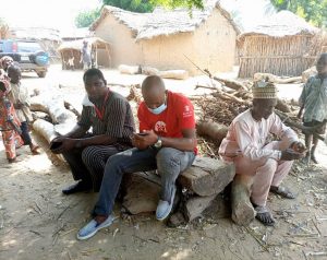 The Social and behaviour change coordinator,Save the Children in Jigawa state Mr Ibrahim Haruna at the middle