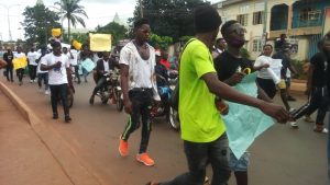 #EndSARS protest grounds Nsukka as demonstrators take to streets