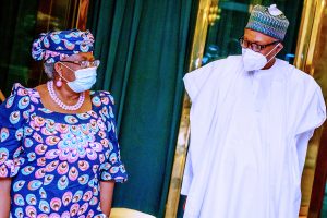 PRESIDENT BUHARI RECEIVES IN AUDIENCE DR OKONJO-IWEALA 0A