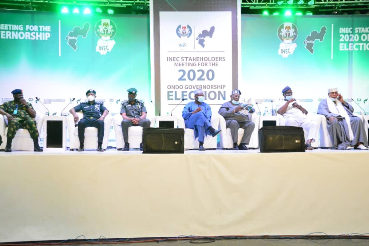 Ondo 2020: Akeredolu, Jegede, Ajayi sign peace accord