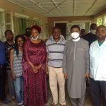 CAN Chairman, Northen Nigerian, Rev Yakubu Pam (2nd from right) at a condolence visit to families of victims of communal violence in Plateau State