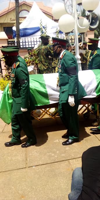 Late Momah before interment