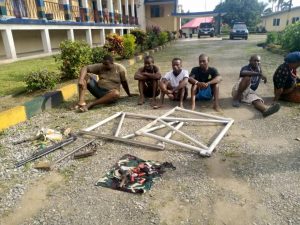 Robbery suspects paraded in Calabar by Cross River State Police Command